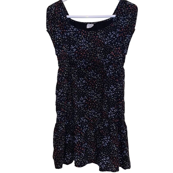 Abercrombie Kids Navy and Floral Dress Size 13/14 - Picture 1 of 10